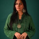 Emerald Grace - Textured Kurta and Trouser Set