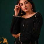 Onyx Allure - Embroidered Black Suit Set